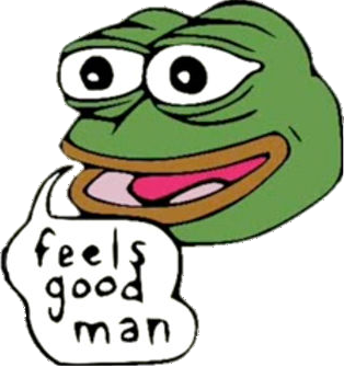 Original pepe image, feels good man